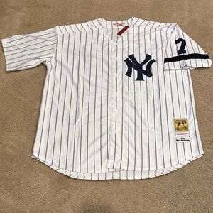 Don Mattingly New York Yankees Jersey Mens XL NWT 1995 Home White Pinstriped